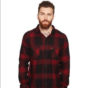 Levi’s Men’s Sized Red & Navy Plaid Shirt